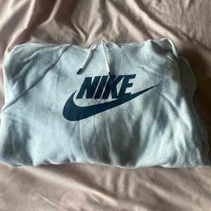 GREAT CONDITION WHITE/GRAY NIKE HOODIE SIZE M